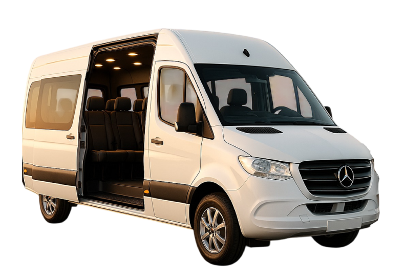 Moderne taxibus Utrecht